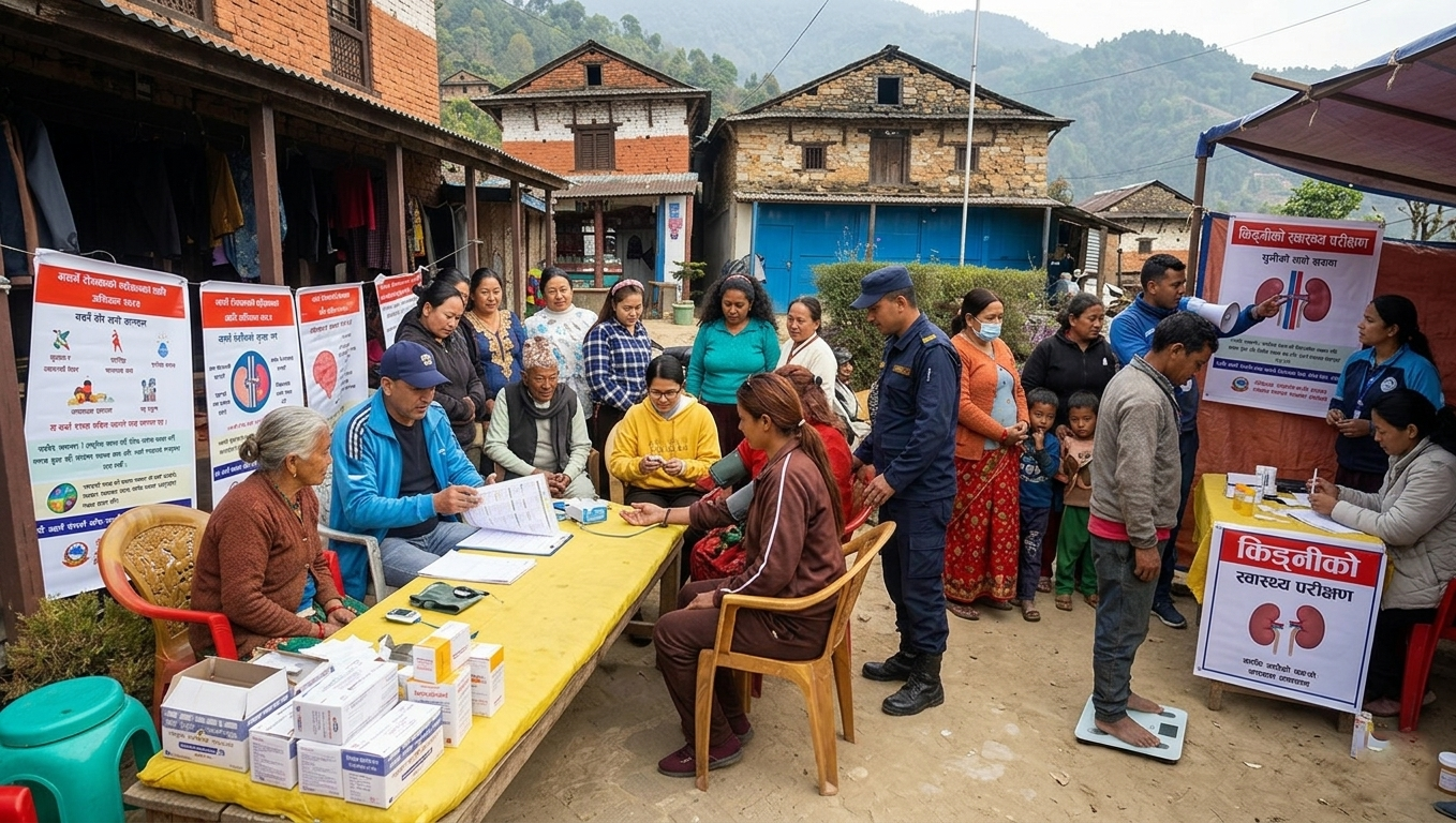 नसर्ने रोगको डढेलो: मधुमेह, उच्च रक्तचाप र मिर्गौला रोगको जोखिममा नेपाली