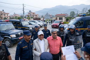 पूर्वप्रधानमन्त्री ओली र पूर्वगृहमन्त्री लेखक पक्राउ, रातभर प्रहरी हेडक्वाटरमा बसेका थिए गृहमन्त्री सुधन