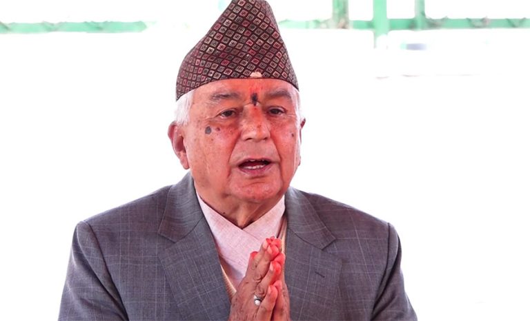 राष्ट्रपतिको सन्देश : जोखिमपूर्ण परिस्थिति हराइरहेकाको खोजी रोक्ने बहाना बन्नु हुँदैन